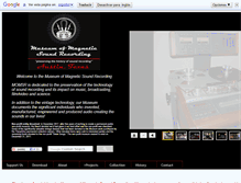 Tablet Screenshot of museumofmagneticsoundrecording.org
